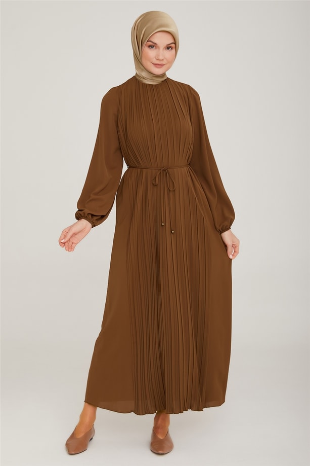  Armine Elbise 22KA9435 Toprak