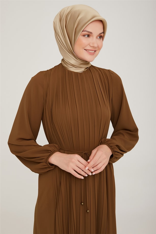  Armine Elbise 22KA9435 Toprak