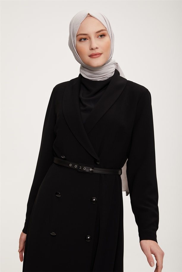 22K9512 Armine Elbise Siyah