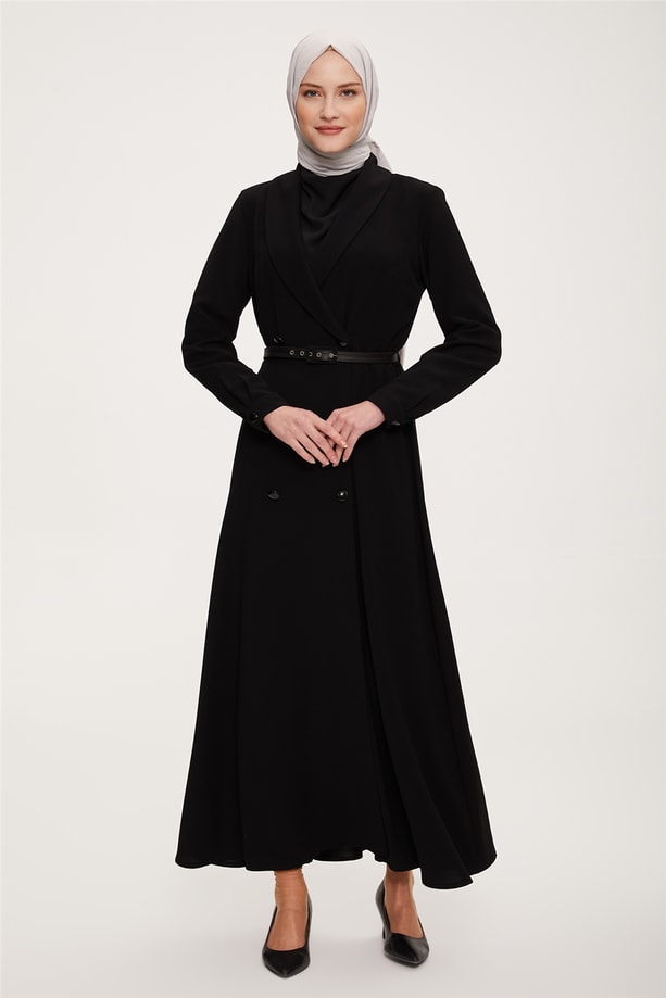 22K9512 Armine Elbise Siyah