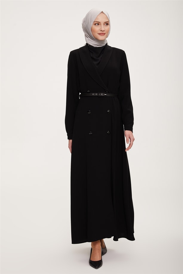 22K9512 Armine Elbise Siyah