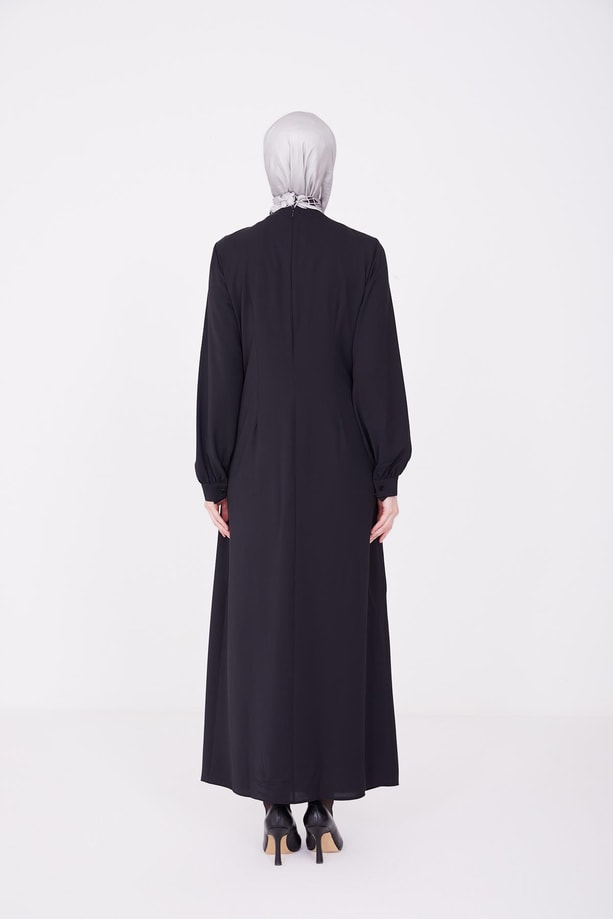 Armine Boncuklu Asimetrik Elbise 22K9513 Kobalt