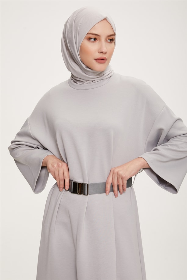 22K9514 Armine Elbise Gri