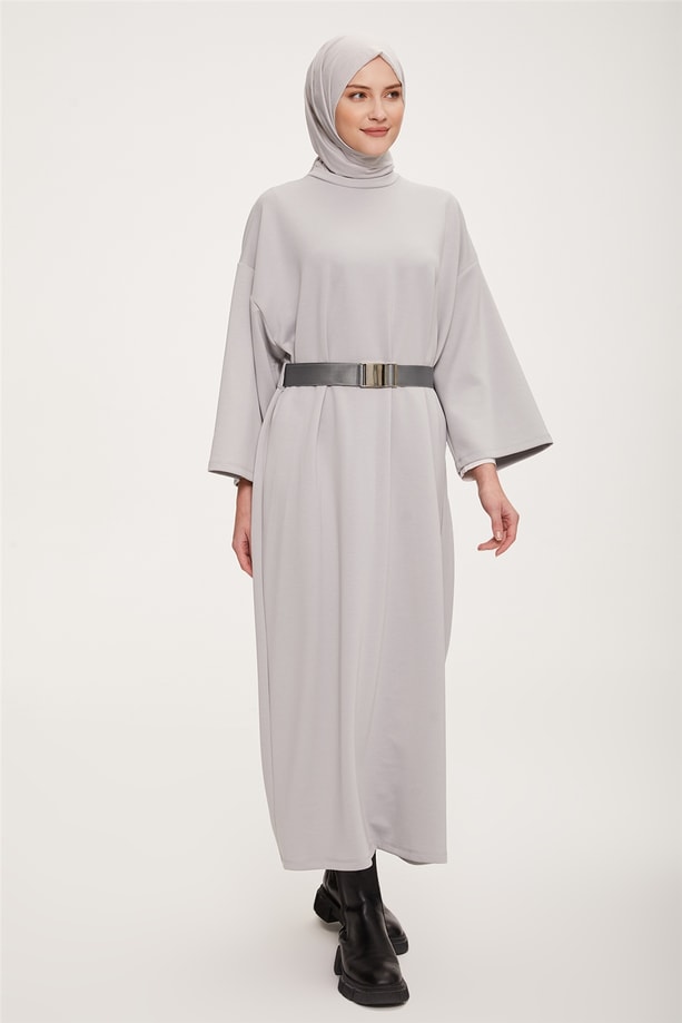 22K9514 Armine Elbise Gri