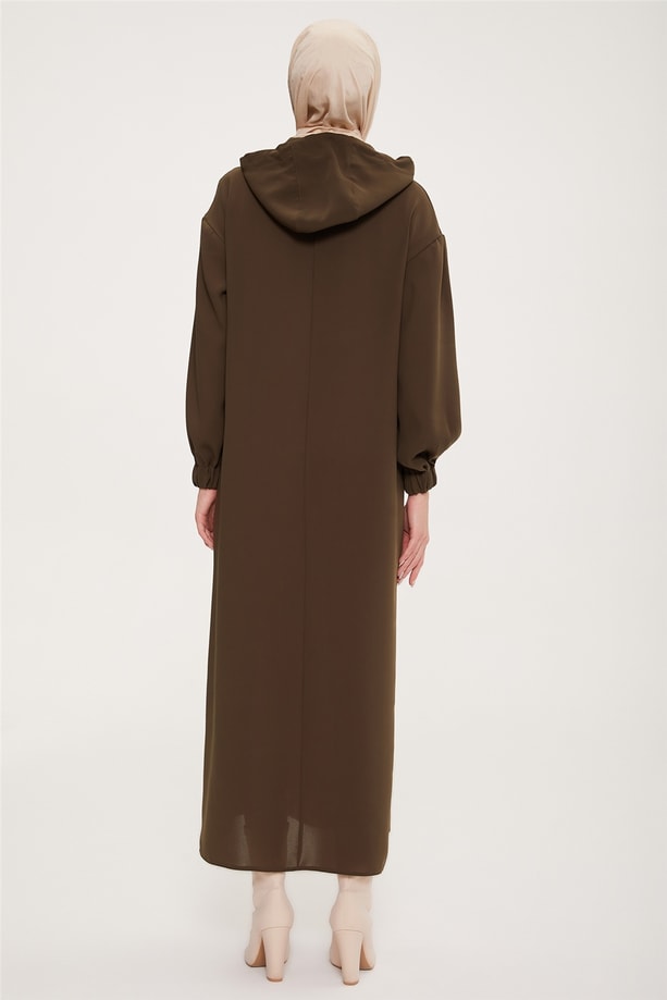 Armine Şık Sweatshırt Elbise 22K9520 Haki