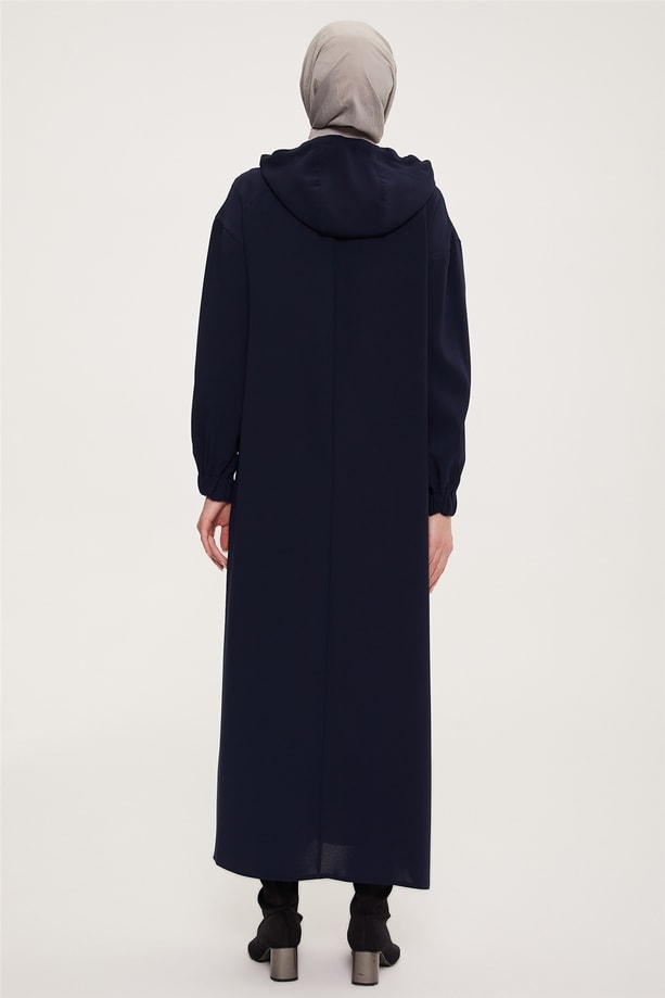Armine Şık Sweatshırt Elbise 22K9520 Lacivert