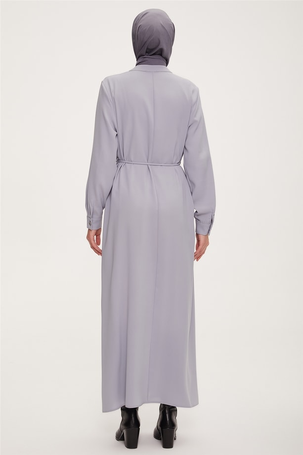 22K9534 Armine Elbise Gri