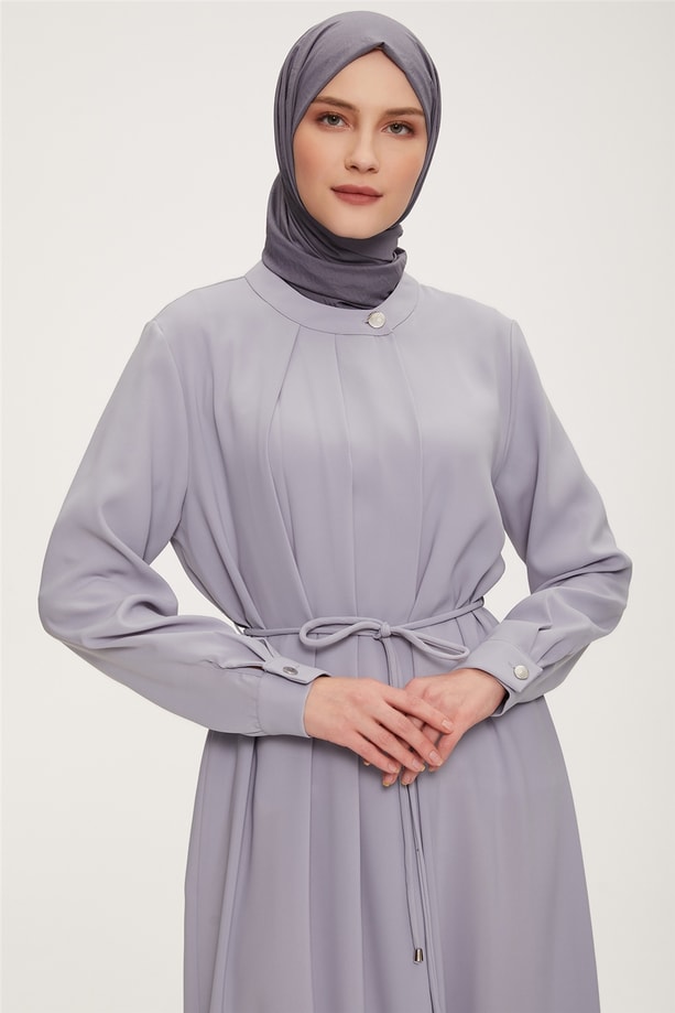 22K9534 Armine Elbise Gri