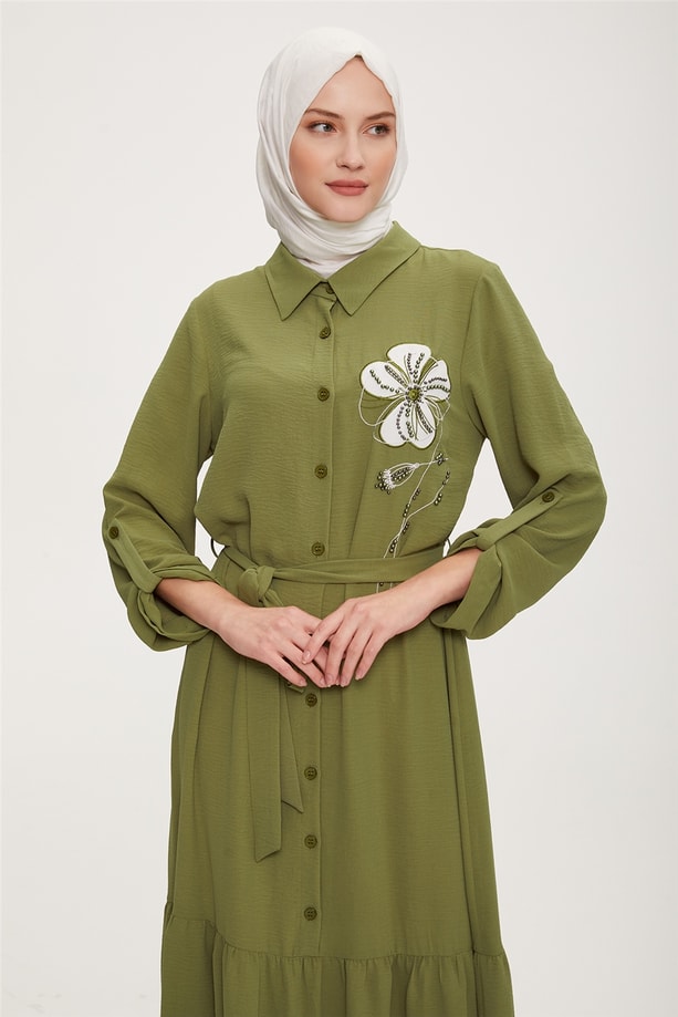 Armine Elbise 22YD1303 Çağla