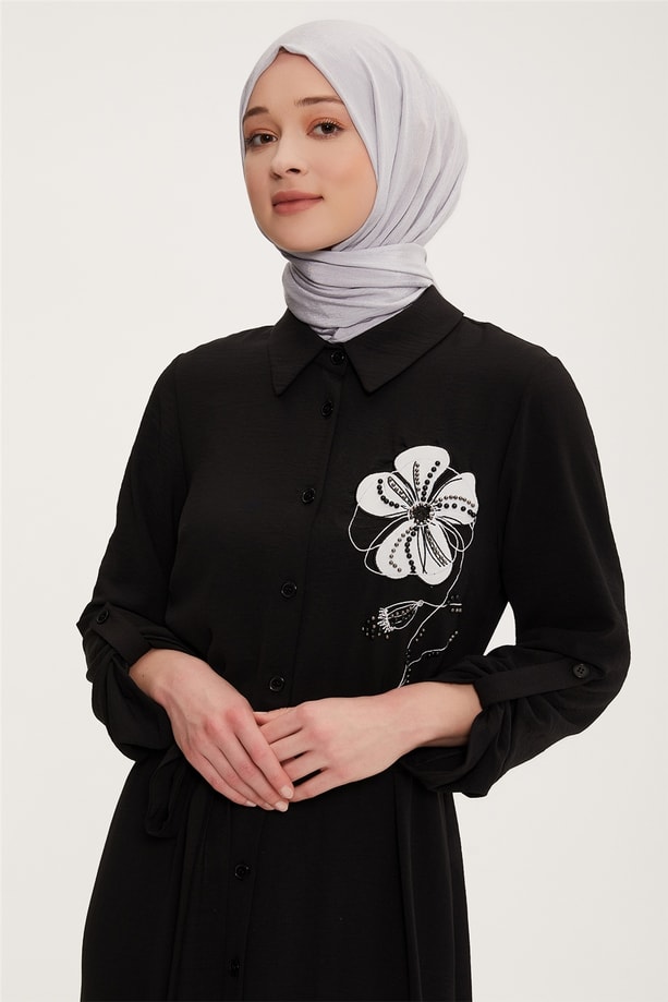 Armine Elbise 22YD1303 Siyah