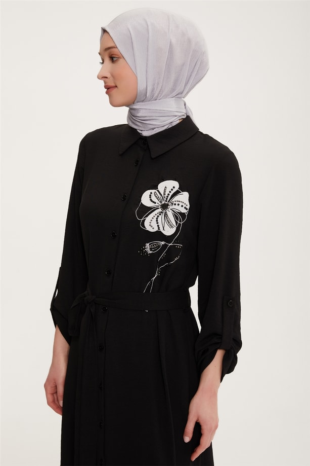Armine Elbise 22YD1303 Siyah