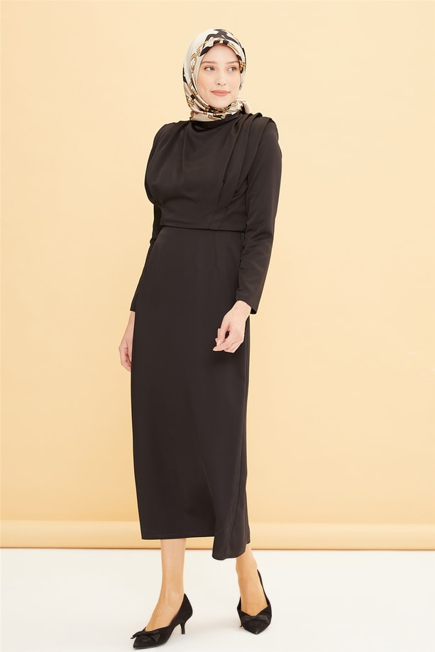 Armine Abiye Elbise 22YD1950 Siyah