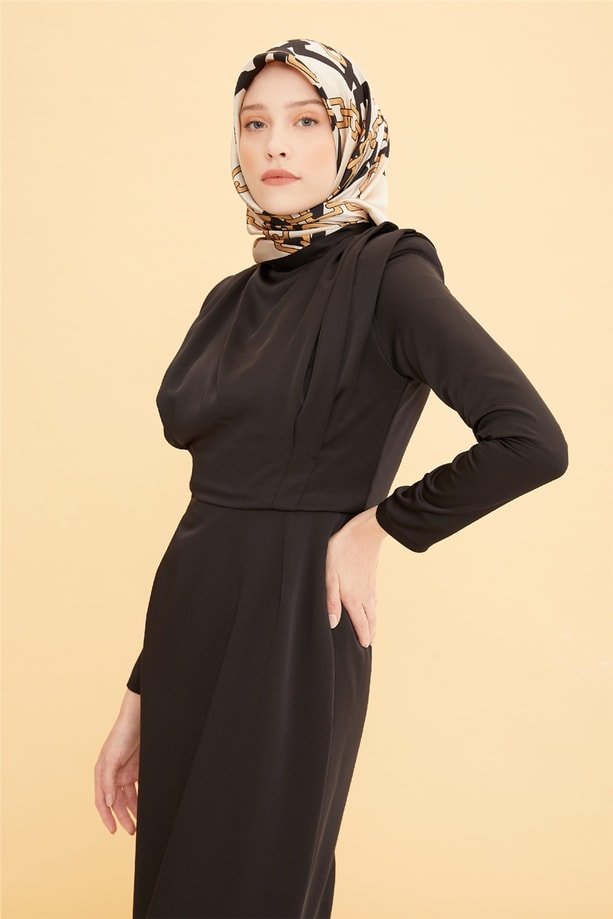 Armine Abiye Elbise 22YD1950 Siyah