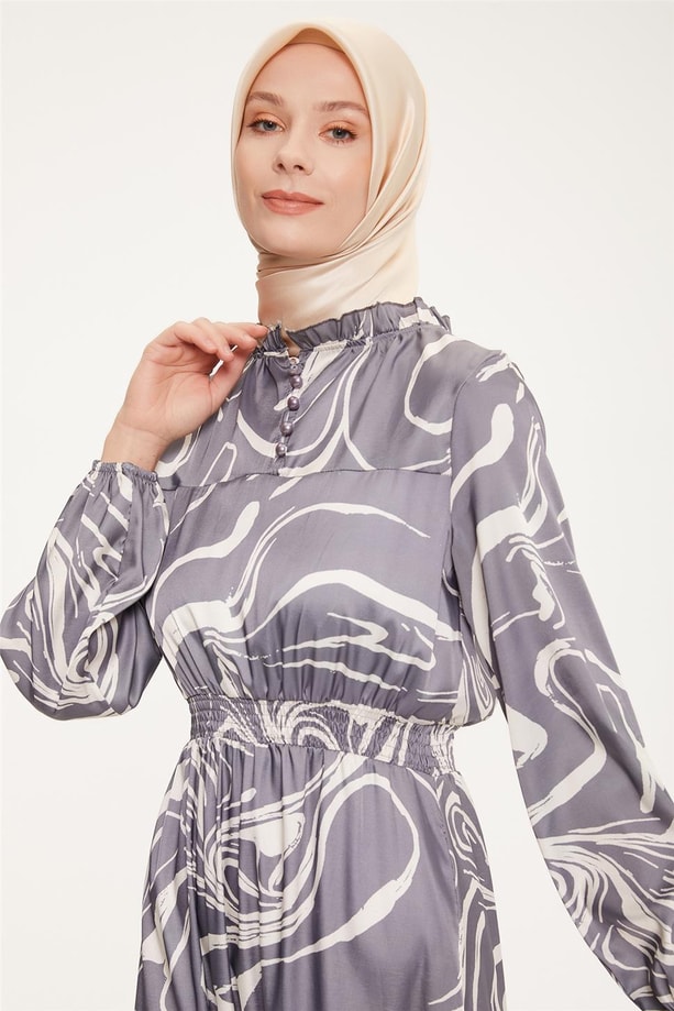 Armine Elbise 22YD2300 Gri