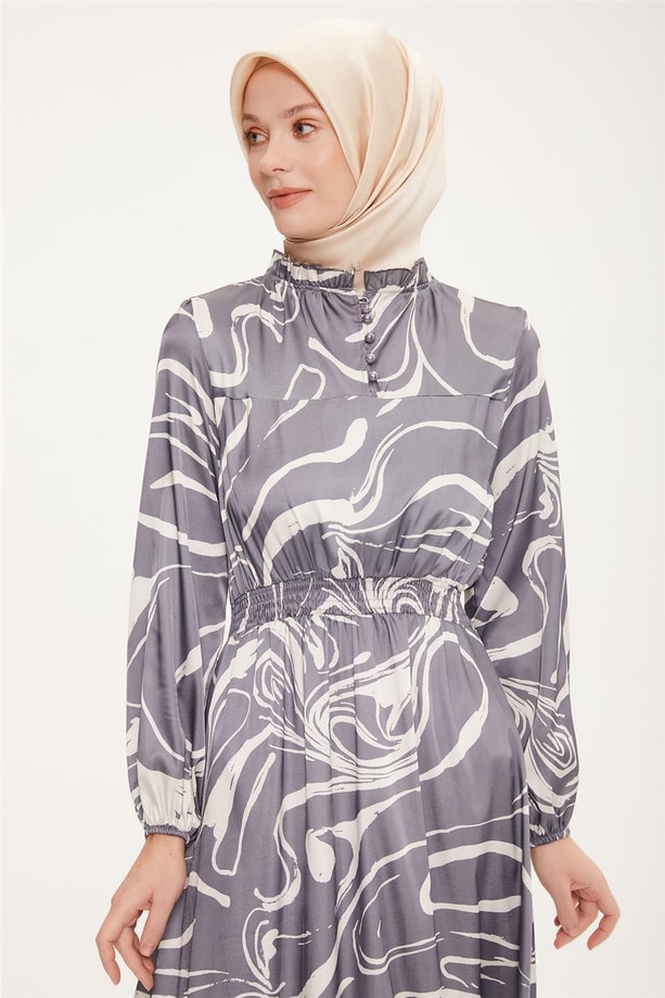 Armine Elbise 22YD2300 Gri