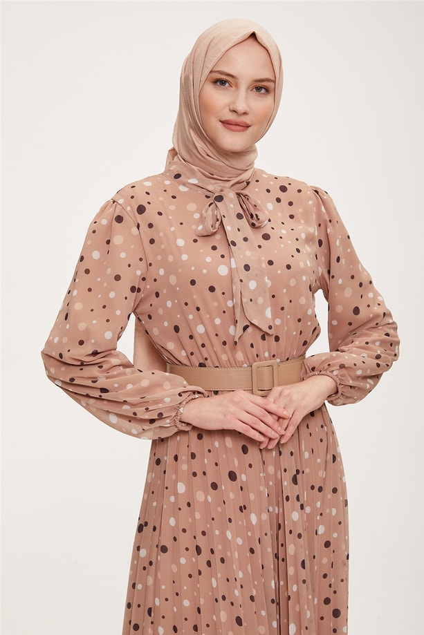 Armine Elbise 22YD2302 Bej