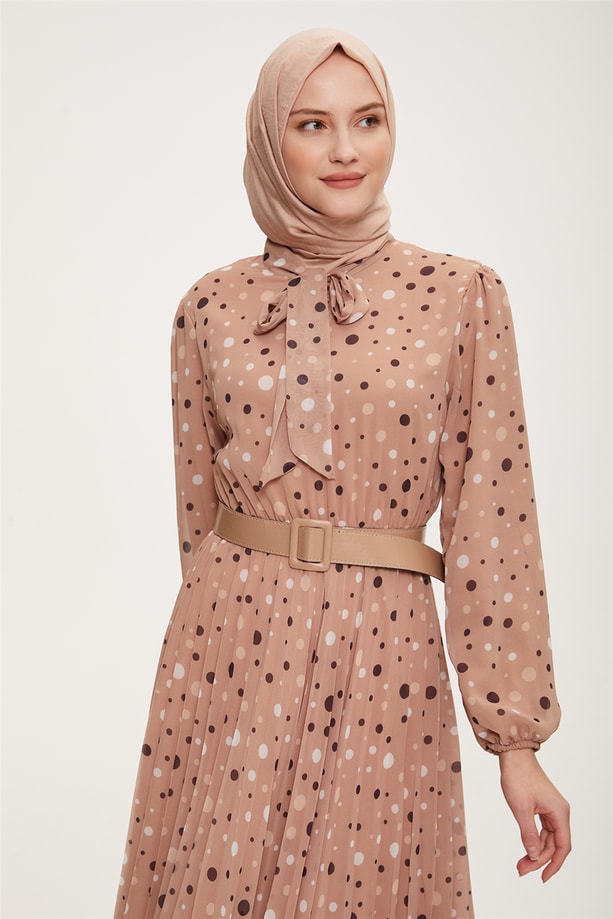 Armine Elbise 22YD2302 Bej