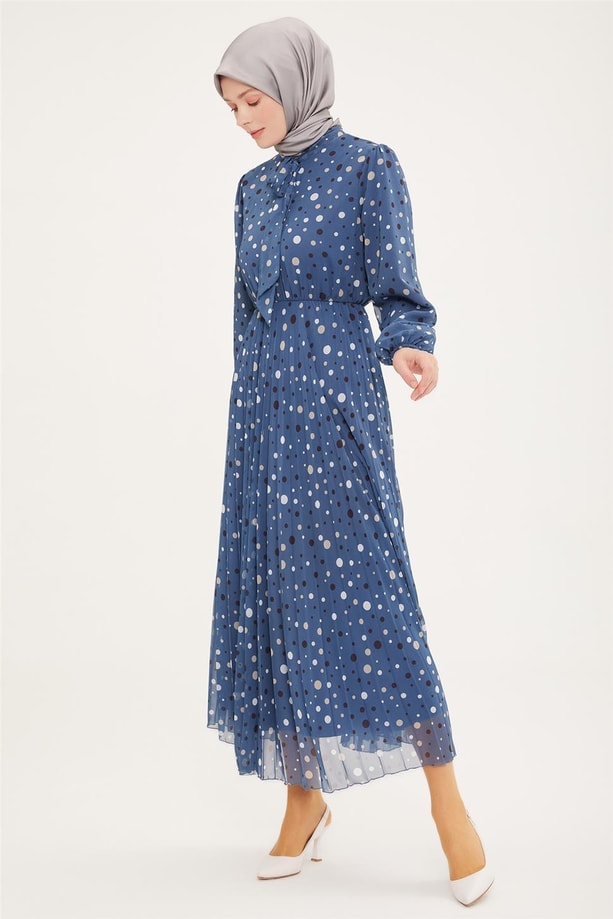 Armine Elbise 22YD2302 İndigo
