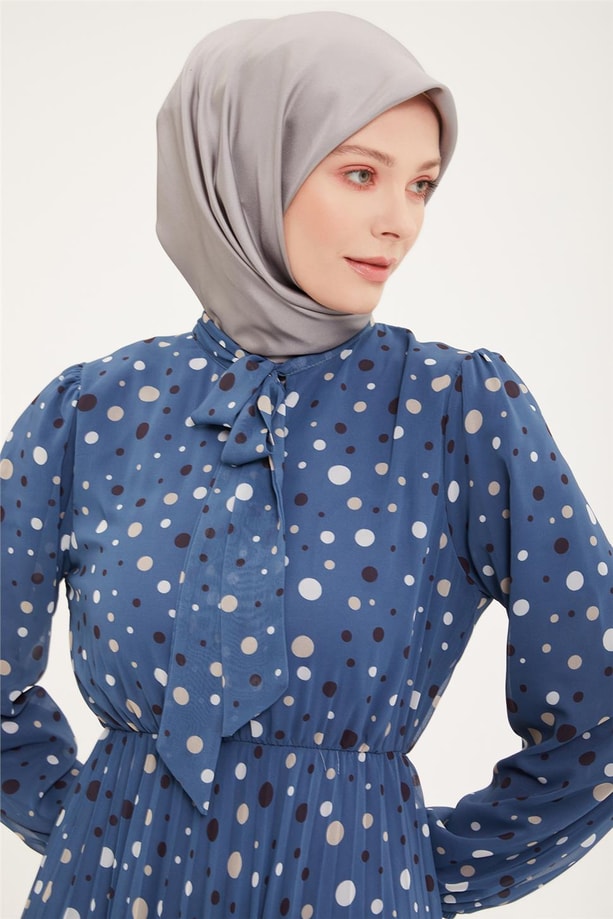 Armine Elbise 22YD2302 İndigo