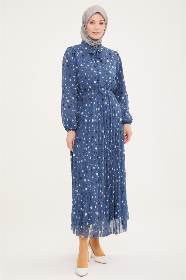 Armine Elbise 22YD2302 İndigo