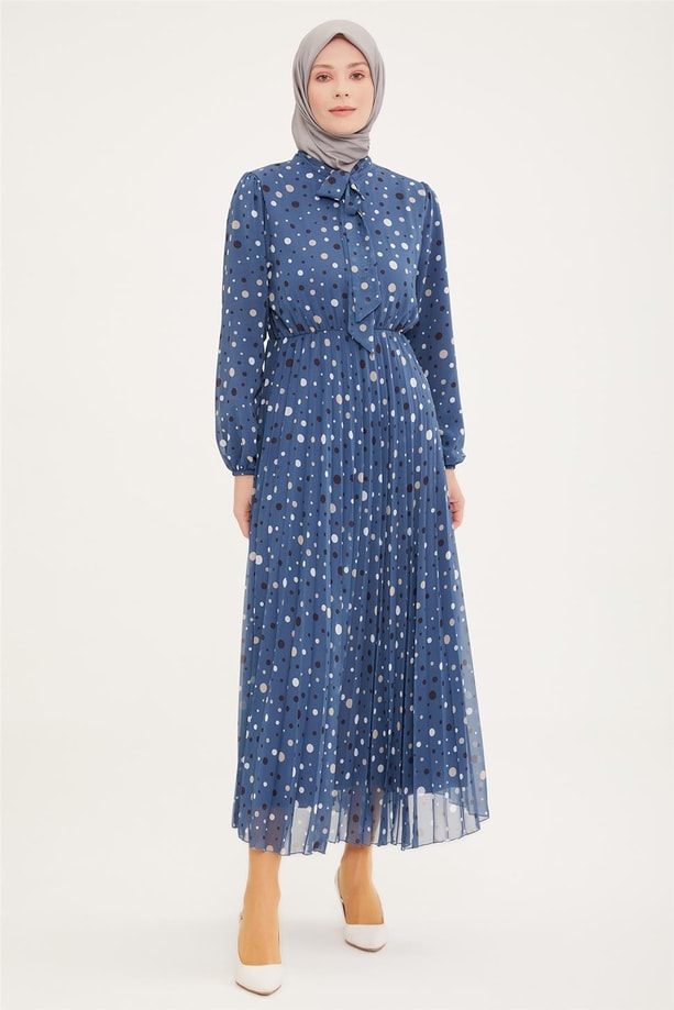 Armine Elbise 22YD2302 İndigo
