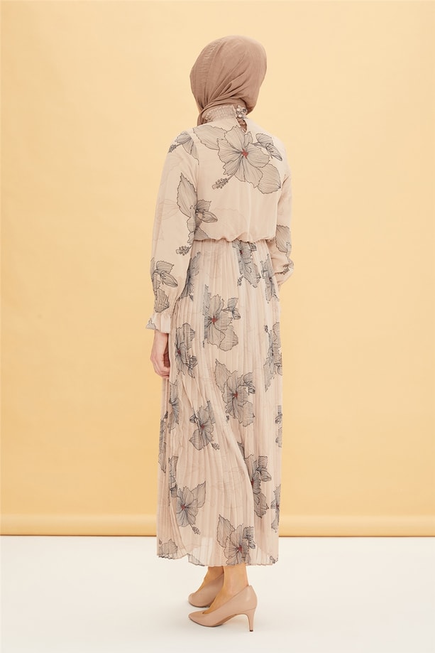 Armine Elbise 22YD2304 Bej