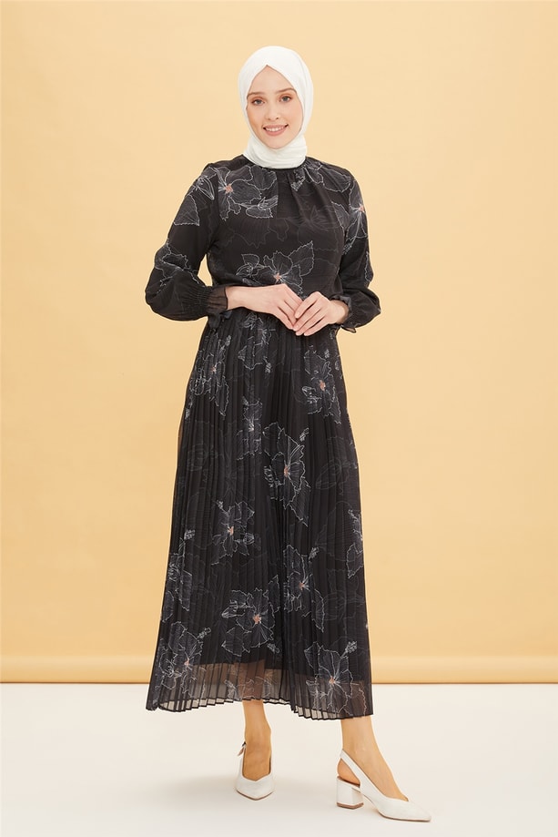 Armine Elbise 22YD2304 Siyah