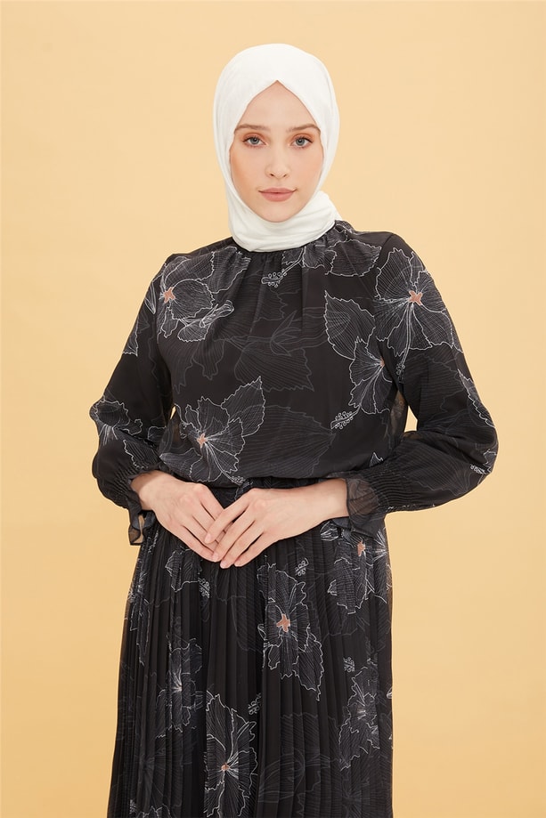Armine Elbise 22YD2304 Siyah