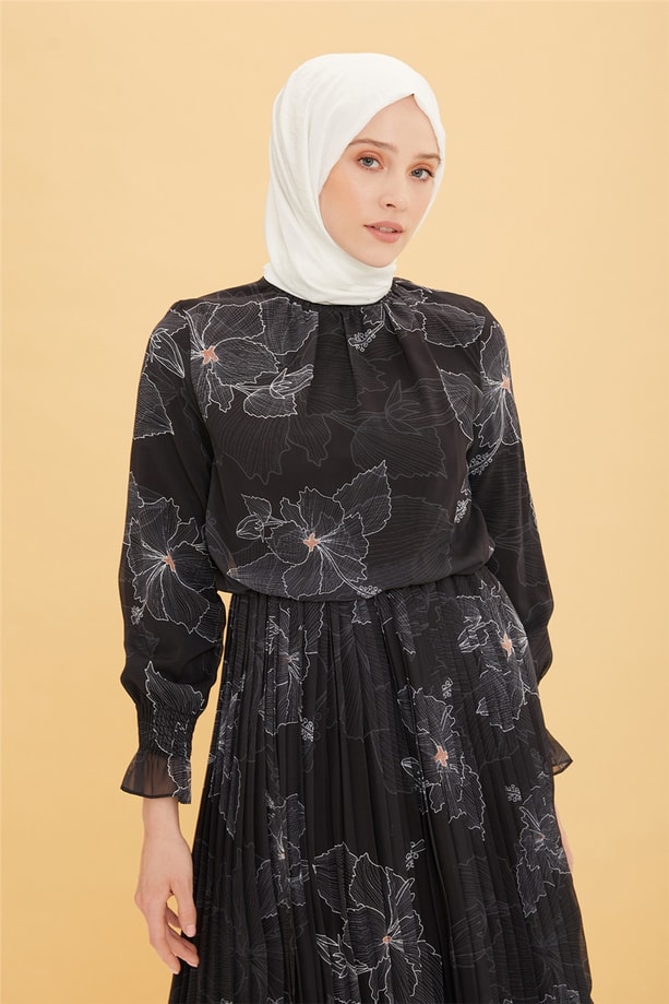 Armine Elbise 22YD2304 Siyah