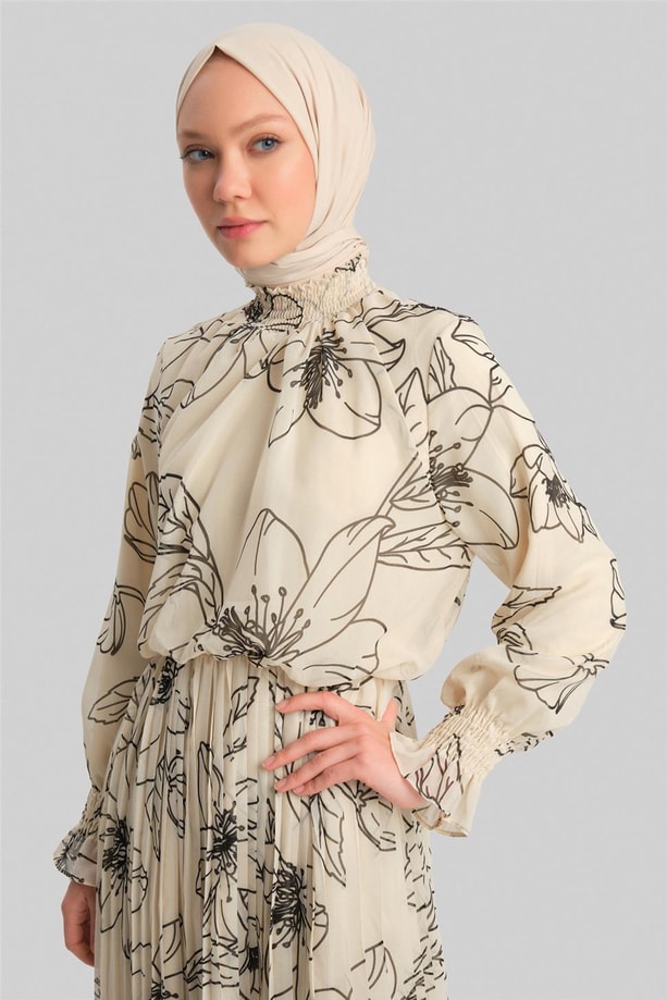 Armine Elbise 22Yd2305 Ekru