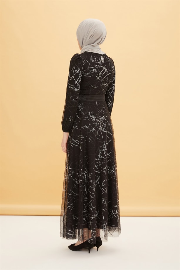 Armine Elbise 22YD2501 Gümüş