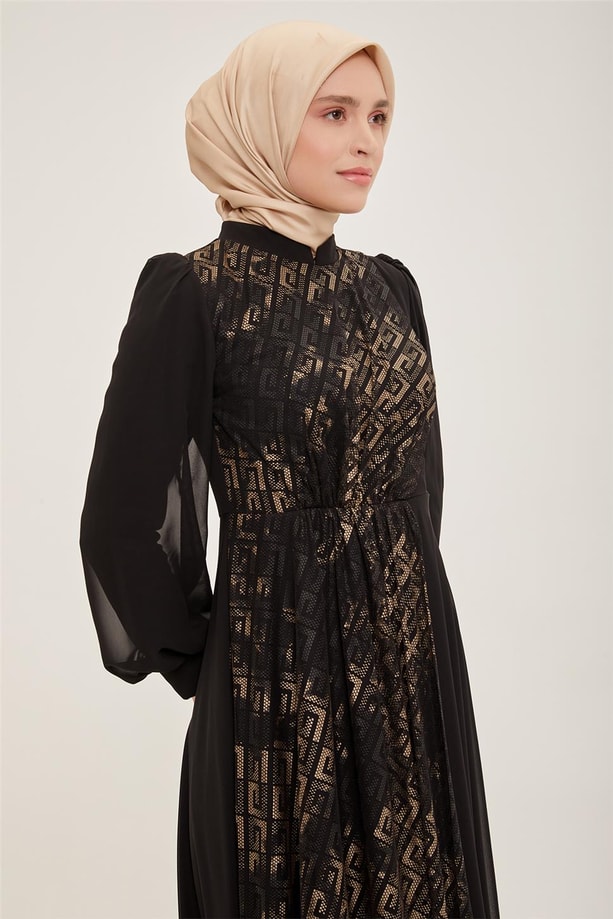 Armine Abiye Elbise 22YD2509 Gold