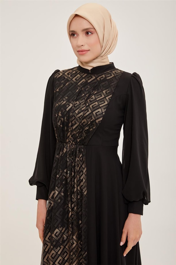 Armine Abiye Elbise 22YD2509 Gold