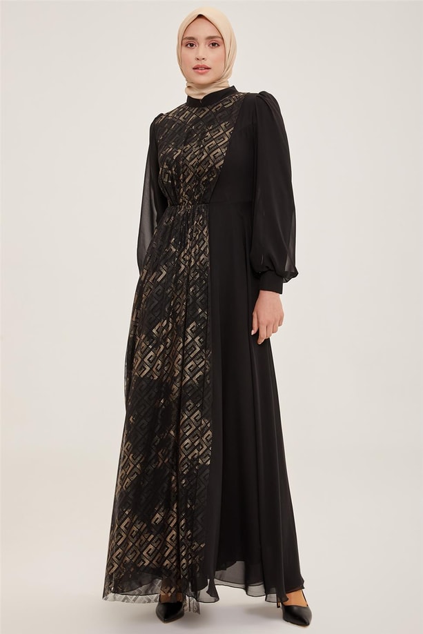 Armine Abiye Elbise 22YD2509 Gold