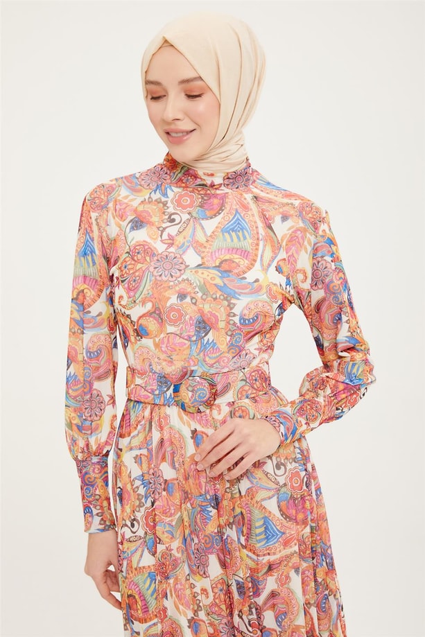 Armine Elbise 22YD2513 Turuncu