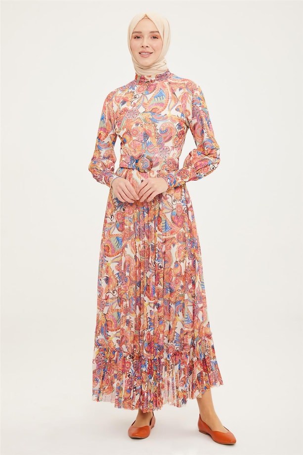 Armine Elbise 22YD2513 Turuncu