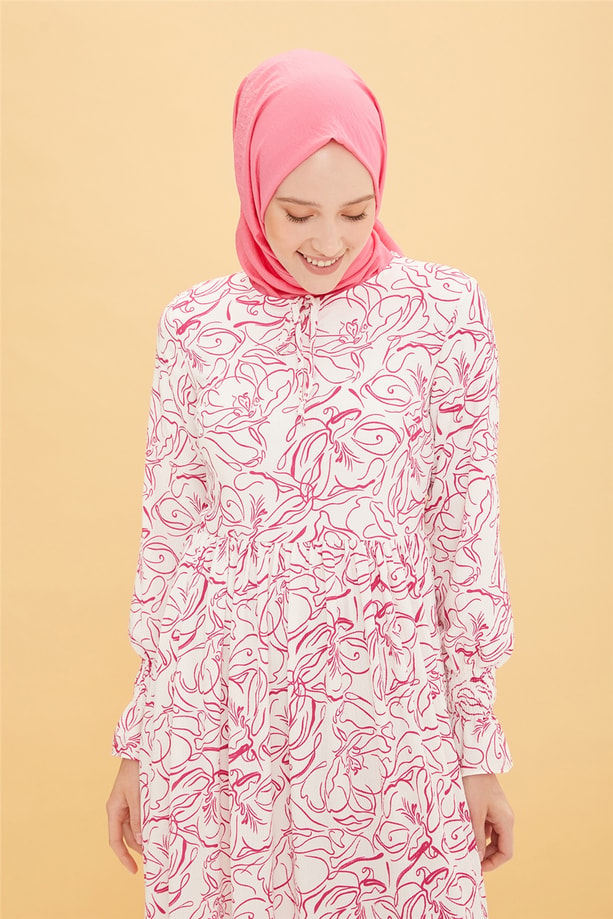 Armine Elbise 22YD2518 Fuşya