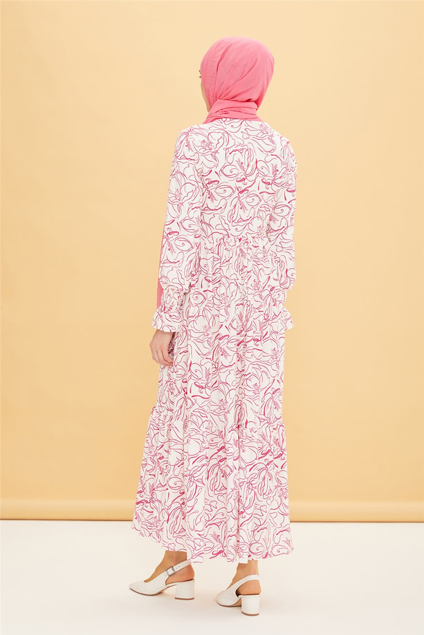 Armine Elbise 22YD2518 Fuşya
