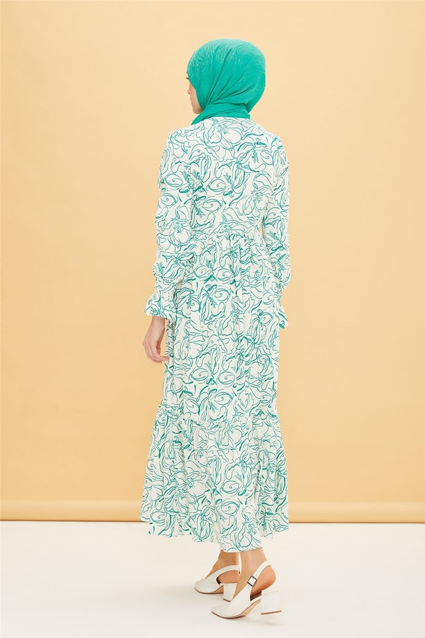 Armine Elbise 22YD2518 Yeşil