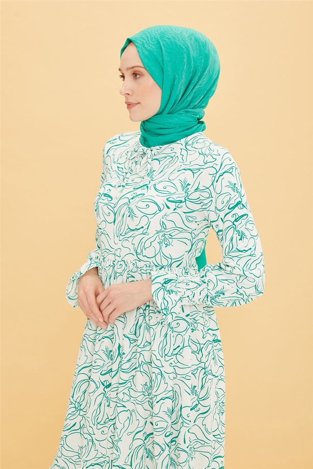 Armine Elbise 22YD2518 Yeşil