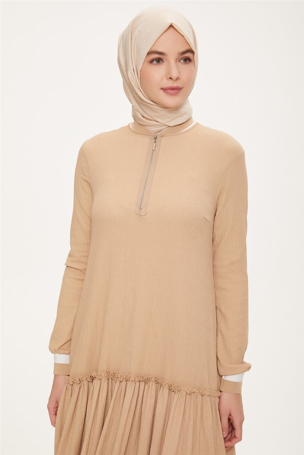 Armine Elbise 22YD2519 Bej
