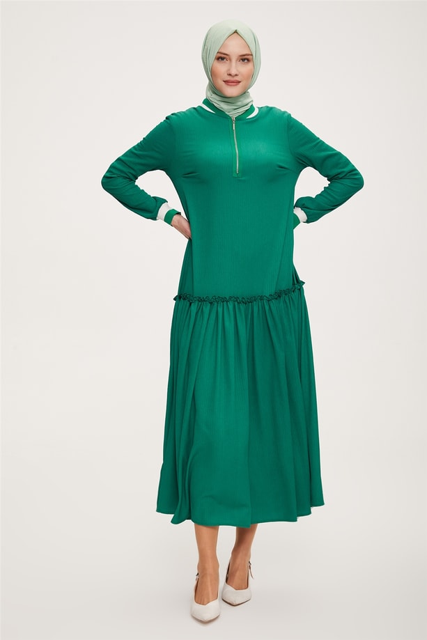 Armine Elbise 22YD2519 Yeşil