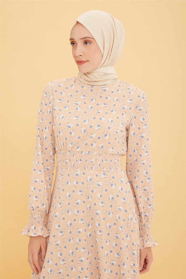 Armine Elbise 22YD2521 Bej