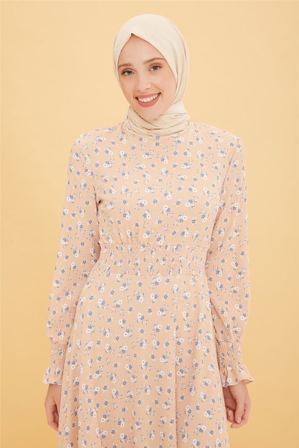 Armine Elbise 22YD2521 Bej