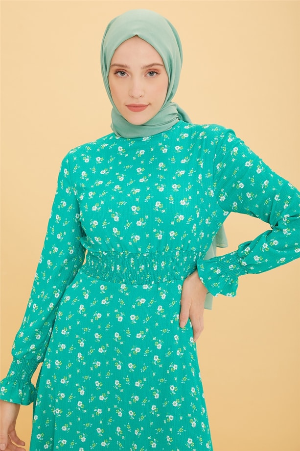 Armine Elbise 22YD2521 Yeşil