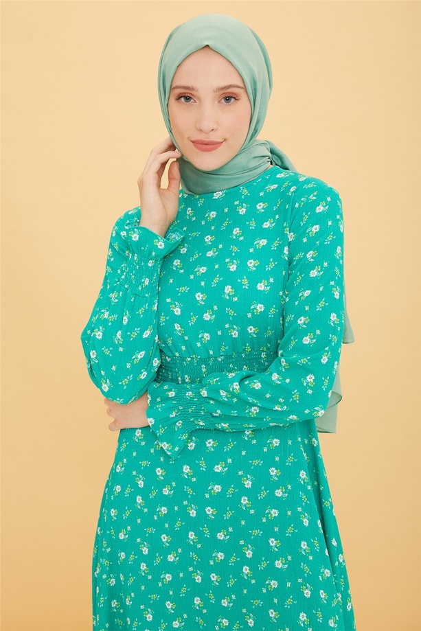 Armine Elbise 22YD2521 Yeşil