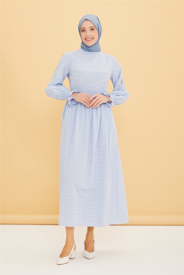 Armine Elbise 22YF3000 Bebe Mavi