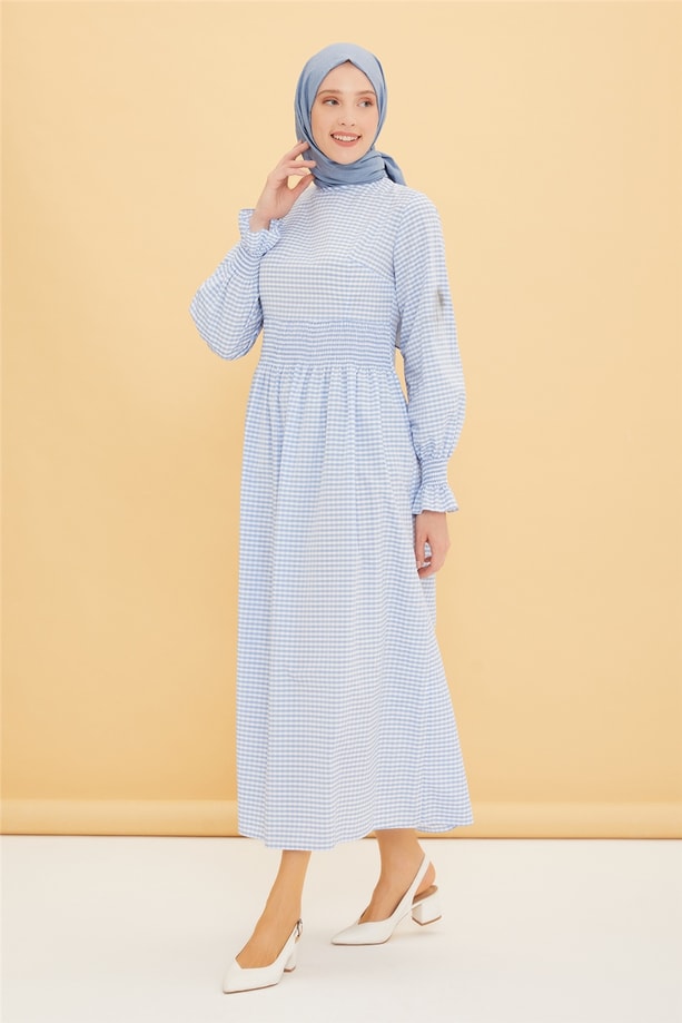 Armine Elbise 22YF3000 Bebe Mavi