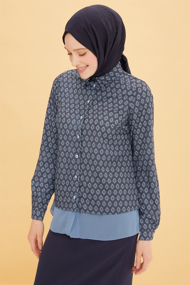 Armine Trend Bluz 22YT301 İndigo