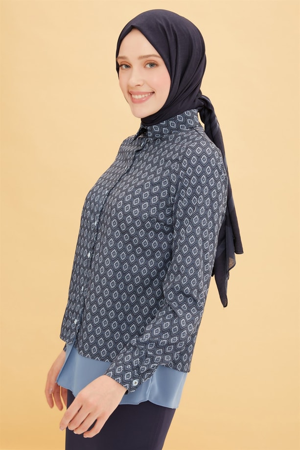 Armine Trend Bluz 22YT301 İndigo